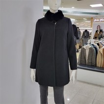 아놀드바시니 DP01 퍼 트리밍 알파카 코트 AU12CT02M