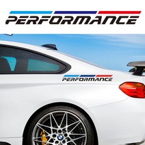 PERFORMANCE 퍼포먼스 차량용 데칼 튜닝 스티커, 1개, 오렌지(대)