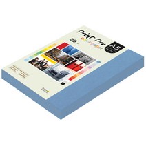 종이문화 프린트프로 칼라복사지 A5 80g No.17 딥블루 250매, 250개