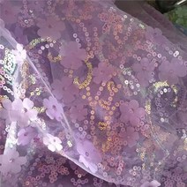 욕실 천장재 화장실 돔 인테리어 천장 1yard 130cm diy 수제 메쉬 자수 스팽글 3d 꽃 얇은 명주 그물 패브릭 diy 활 재료 장식 의류 공예품, 퍼플레드
