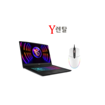 게이밍노트북 17인치 RTX3060 렌탈 단기 대여 렌트 그래픽작업 게임, 게이밍, WIN10 Home, 16GB, 512GB, 코어i7, 30일 렌탈