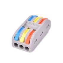 전선커넥터 PCT-3-3 꽂음형 컬러 3선, 1개