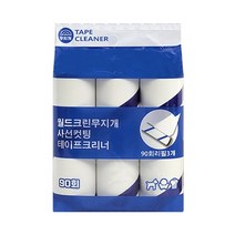 월드크린 무지개 사선컷팅 테이프크리너 리필 3p, 1개