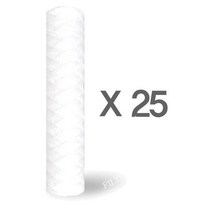 [필터24] 와운드[실]필터 하우징용 침전필터 750mm 25개 1BOX, 여과량:25미크론
