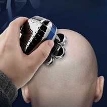 삭발 면도기 민머리면도기 머리면도 대머리 민머리 삭발, 8헤드 실버 종합 세트+스페어 헤드