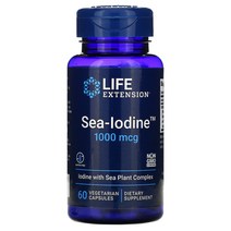 Life Extension Sea-Iodine 1000 mcg – Iodine Supplement Pills Without Salt – Iodine From Organic kelp