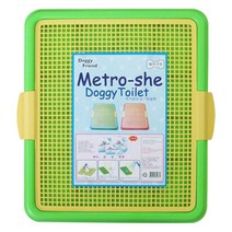 강아지 배변훈련용 메쉬형 배변판 그린 당뇨견 패드판 대형견배변판