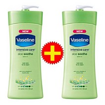 바세린 인텐시브 알로에 수드 로션 450ml 2개 피부진정 수분가득 트러블 가려움, 1개 [기능성 앰플 증정]