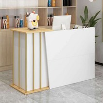 인포메이션 안내데스크 계산대 책상 미용 카페 카운터, 웜 화이트 60CM 60x36x90cm