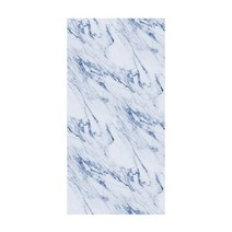자체 접착 PVC 방수 대리석 월페이퍼 화장지 욕실 주방 가구 리노베이션 벽 스티커 파란색, 30x60cm, 2