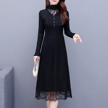 롱치마 여유핏 하이넥 골지 목폴라 원피스 긴팔 빅사이즈 보온 루즈핏 꽈배기 보들 울