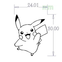 떡도장 베이킹인두 3cm 불도장제작 모형 현품 불도장만들기 인두도장, 벤딩핸들+3cm패턴(B-220)