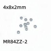 베어링 10pcs mr84zz-2 4x8x2mm 깊은 홈 볼 미니어처 46, 한개옵션0