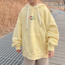 러브앤피스 후디 봄철 등원룩 편한옷 코디룩 색감쨍한옷 부자룩