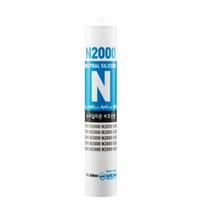 누리켐 누리 비초산형 N2000 실리콘 실란트 건축용 300ml 흑색, 1개