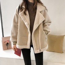 스타일아유 여성 양털 세무 무스탕자켓 슬림 숏 코트 [AYB0JP0046]