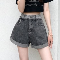 청반바지 여름 키커보이는 A라인 롤업 팬츠 클럽 빈티지 힙합 스트릿우먼