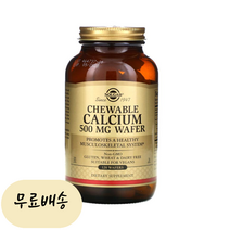 솔가 칼슘 츄어블 과자 500mg 120개입 탄산칼슘 [미국 직배송], 1개, 120정