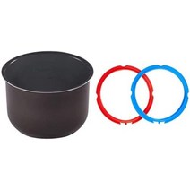 인스턴트팟 압력밥솥 통 내솥 논스틱 코팅 용기 악세서리 3쿼트 6쿼트 8쿼트, 내솥 + 실링 링, 3쿼트ml
