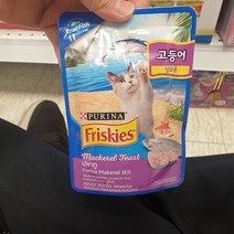 프리스키 파우치 고등어 80g, 단품, 단품