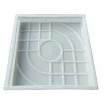 파티오 정원용 DIY 포장 경로 메이커 틀 콘크리트 돌 사각 잔디 재료 진입로 도보 도로 25x25cm 1 개, 1pc
