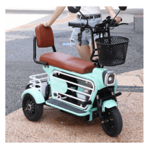 전기 3륜 오토바이 전동 스쿠터 짐칸 노인 어르신, 8A 배터리 수명은 약 30km(연한 녹색)