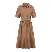 프롬미세즈 프롬미세즈 소매 스모크원피스_F22OP08