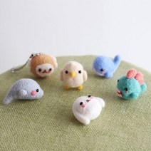 초보자 양모펠트 니들펠트 동물 만들기 (도구포함), 양