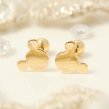 14K 미키마우스 초등학생 어린이 피어싱 귀걸이