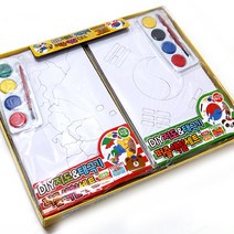 미니미월드 DIY 지도&태극기 퍼즐색칠세트, 1Box