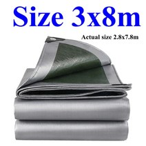 차광막 카페 그늘막 루프탑 테라스 수영장 캐노피 옥상 천막 pe tarpaulin 방수 천 야외 정원 식물 창고 보트 자동차 트럭 방수 태양 그늘 천 애완 동물 하우스 커버, 3x8m