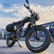 전동자전거 전동스쿠터 미니전기차 출퇴근 super73 같은 모델 S1S2RX 레트로 전기 자동차 차량용 오프로드 파워 설상차 와이드 타이어 도로 자전거, [09] 이륜차, [01] 48V, [01] 13AH