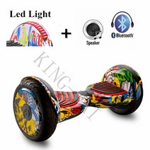접이식 렌탈 휠 10 인치 전기 hoverboard Led + 블루투스 호환 스피커 700W 두 바퀴 스마트 균형 스쿠터 보, 02 NormalBattery
