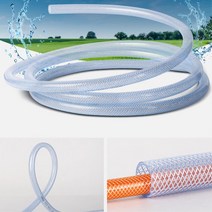 농업용 수도꼭지 연결 PVC 물호스 45M 90M 물호수 주말농장 세차호스 원예, 보급형편사호스 25x45