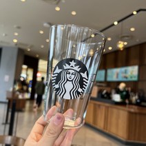 스타벅스 블랙 사이렌로고 글라스 컵 473ml 591ml 2종 택1 스타벅스 유리컵