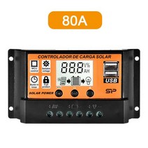 미니 가정용 태양광 컨트롤러 모듈 MPPT/PWM Solar Charge Controller 100A/50A/40A/30A/20A/10A 12V 24V P, 08 80A