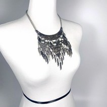 화려한 블랙목걸이 커스텀쥬얼리 악세사리 2009138