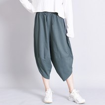 장바9니 여성 와이드 린넨팬츠 밴딩바지 다양한 디자인 사이즈