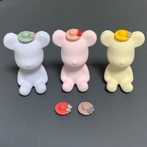 호두마루샵 모자베어브릭석고방향제 돌웨딩답례품 단체선물 개업집들이선물 석고방향제/오퓨저, 핑크(헤스페리데스)