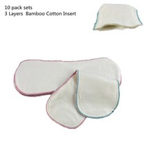 기저귀 교환대 갈이대 10PCS 5 레이어 숯 대나무 천 기저귀 삽입 빨 아기, 10 10pcs