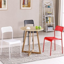 플라스틱 카페 회의실 학원 인테리어 타공 스파크체어, 화이트