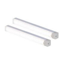 HK.sell C타입 밝기 조절 사각 충전식 센서등, 20cm 백색등 2p
