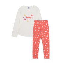 PETIT BATEAU [빠른배송] 여아 고양이&스타 파자마 세트