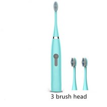 워터칫솔 치아세정기 물칫솔 구강세정기 스마트 칩 방수 20 813 전동 칫솔 헤드 교체 가, 3 heads blue