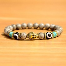 Buddha Head Mens Bracelet/Jewelry Beaded Bracelets And Bangles Charms Natural Stone Tiger Eye Couple, AB224-8