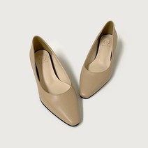 프리토 수제화 여자 정장 면접 데일리 펌프스 통굽구두 아나니 5cm