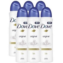 도브 스프레이 데오드란트 150ml 6팩 / Dove Original Aerosol Spray Deodorant 5.07oz (6Pack), Original 6pack