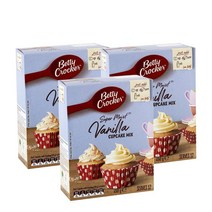 베티크로커 바닐라 컵케이크 믹스 450g Betty Crocker Vanilla Cupcake Mix, 3팩