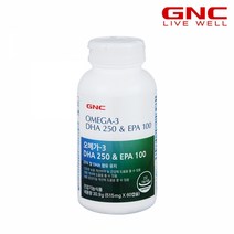 [GNC] 오메가3 DHA 250 & EPA 100 (60캡슐) 1개월분_(50864), 단품, 단품, 상세참조