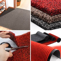 미끄럼방지매트 바닥깔판 논슬립 발판 고무 롤 패드 야외 화장실 깔개 수영장 업소용 출입구-롤단위, A01 웨이브-4Tx90폭(15m) 레드